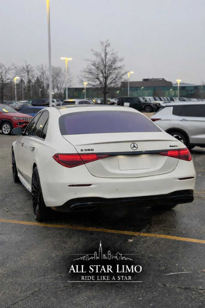 White 2026 Mercedes S-Class 580 Limousine Chicago