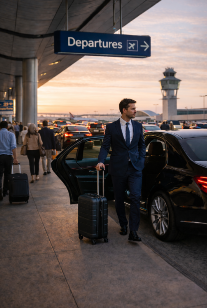 Barrington Airport black car