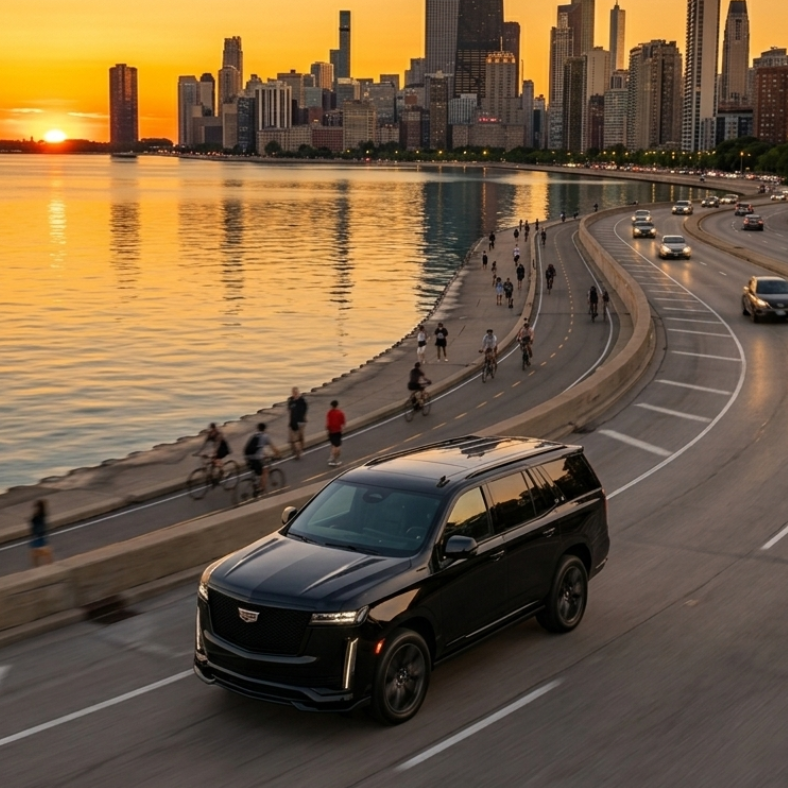 Luxury Chauffeured SUV Black Car Service in Chicago