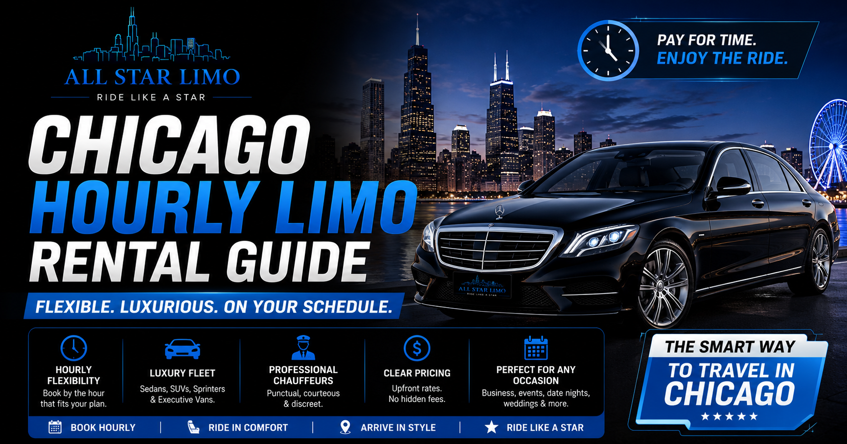Chicago Hourly Limo Rental Cost Guide (2026 Rates)