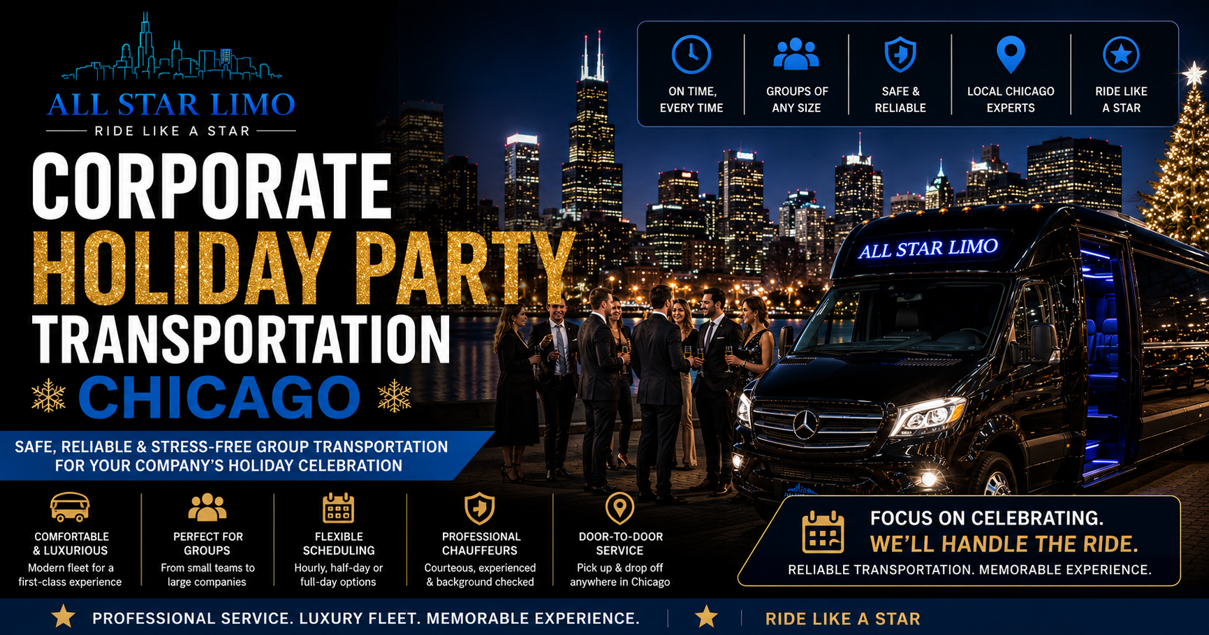 Corporate Holiday Party Transportation in Chicago | Planning Guide