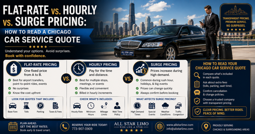 Flat-Rate vs. Hourly vs. Surge Pricing