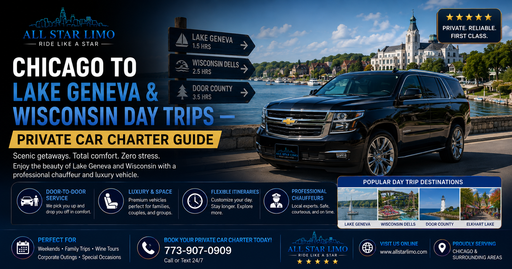 Chicago to Lake Geneva Day Trip Transportation