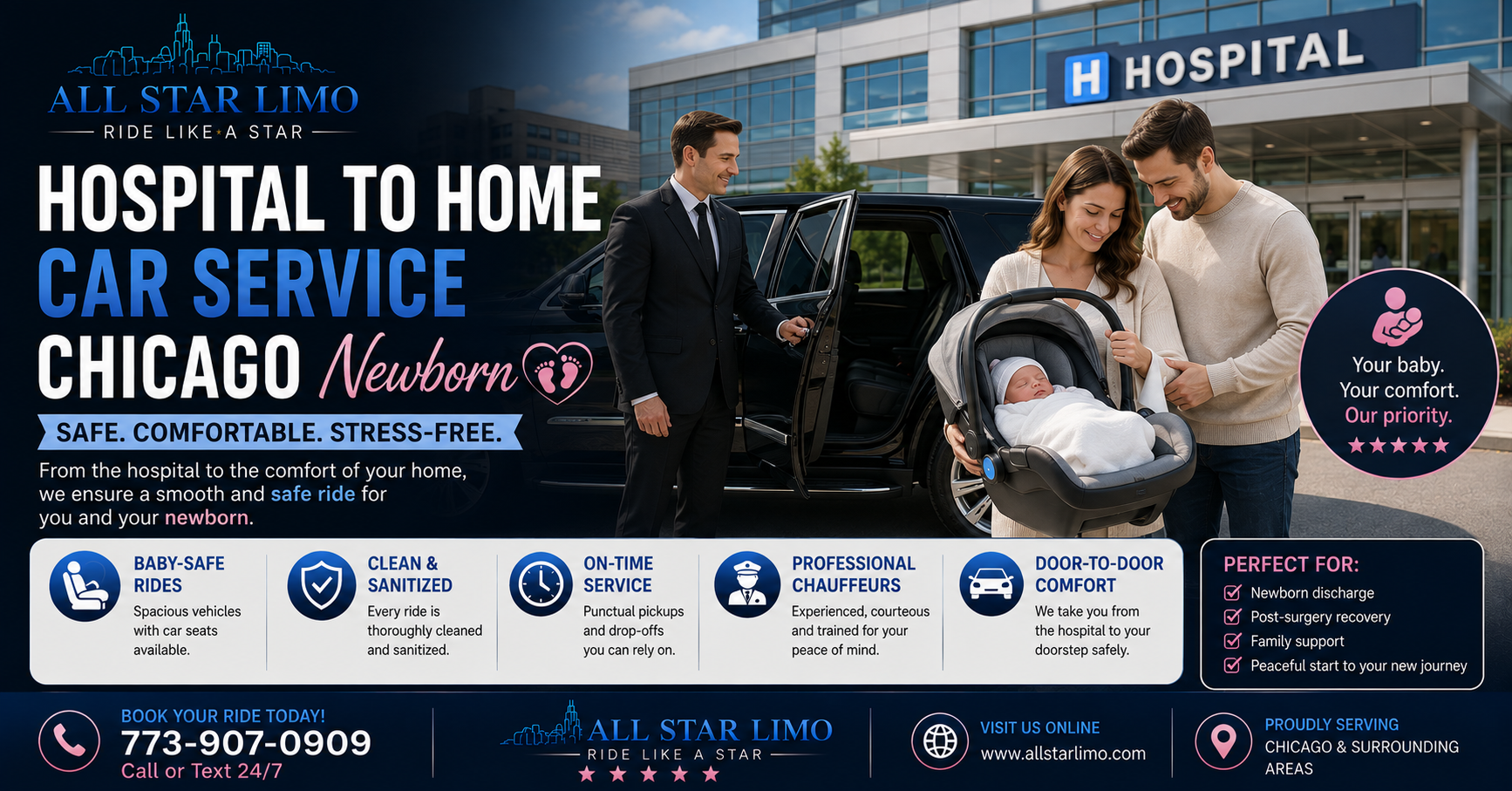 Hospital-to-Home Newborn Transportation Chicago