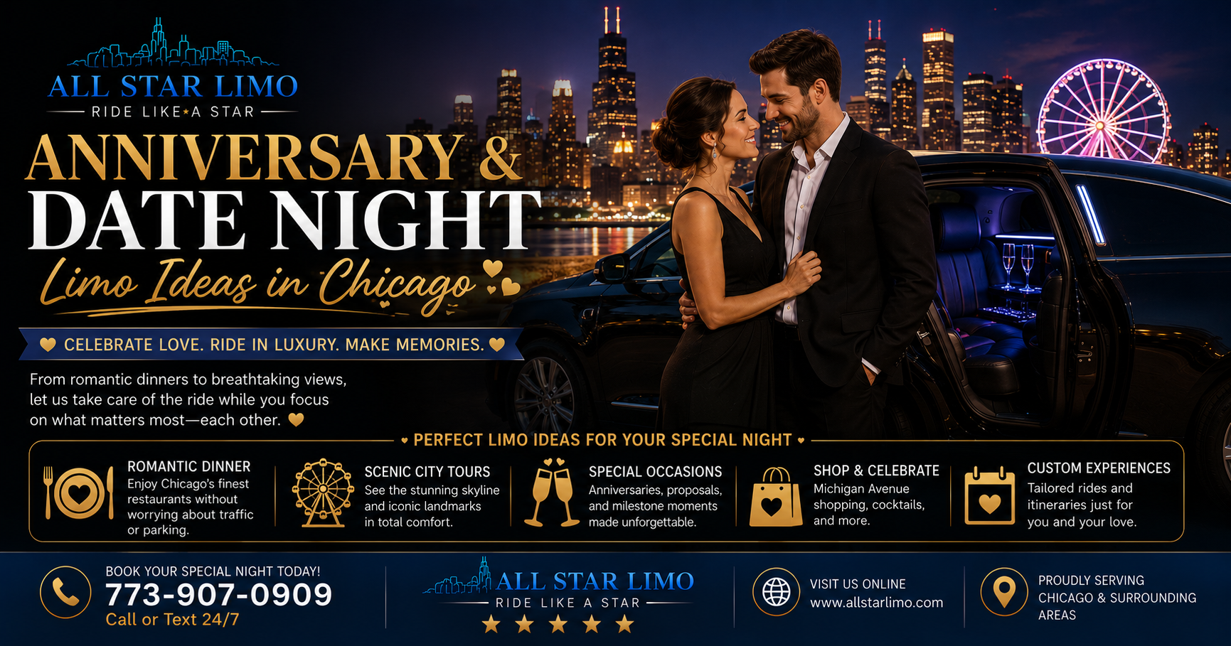 Anniversary & Date Night Limo Chicago