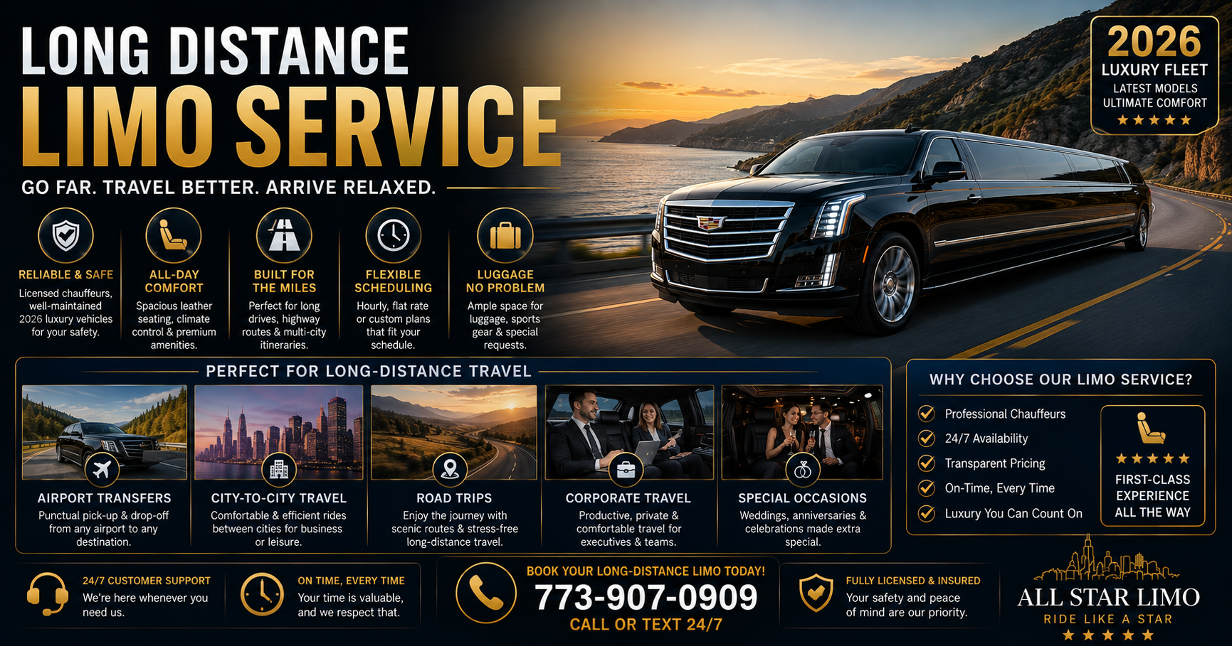 Hire Limousine Long-Distance Trip