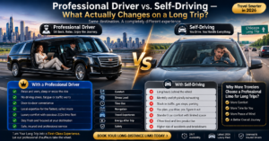 Professional Driver vs. Self-Driving Long Trips