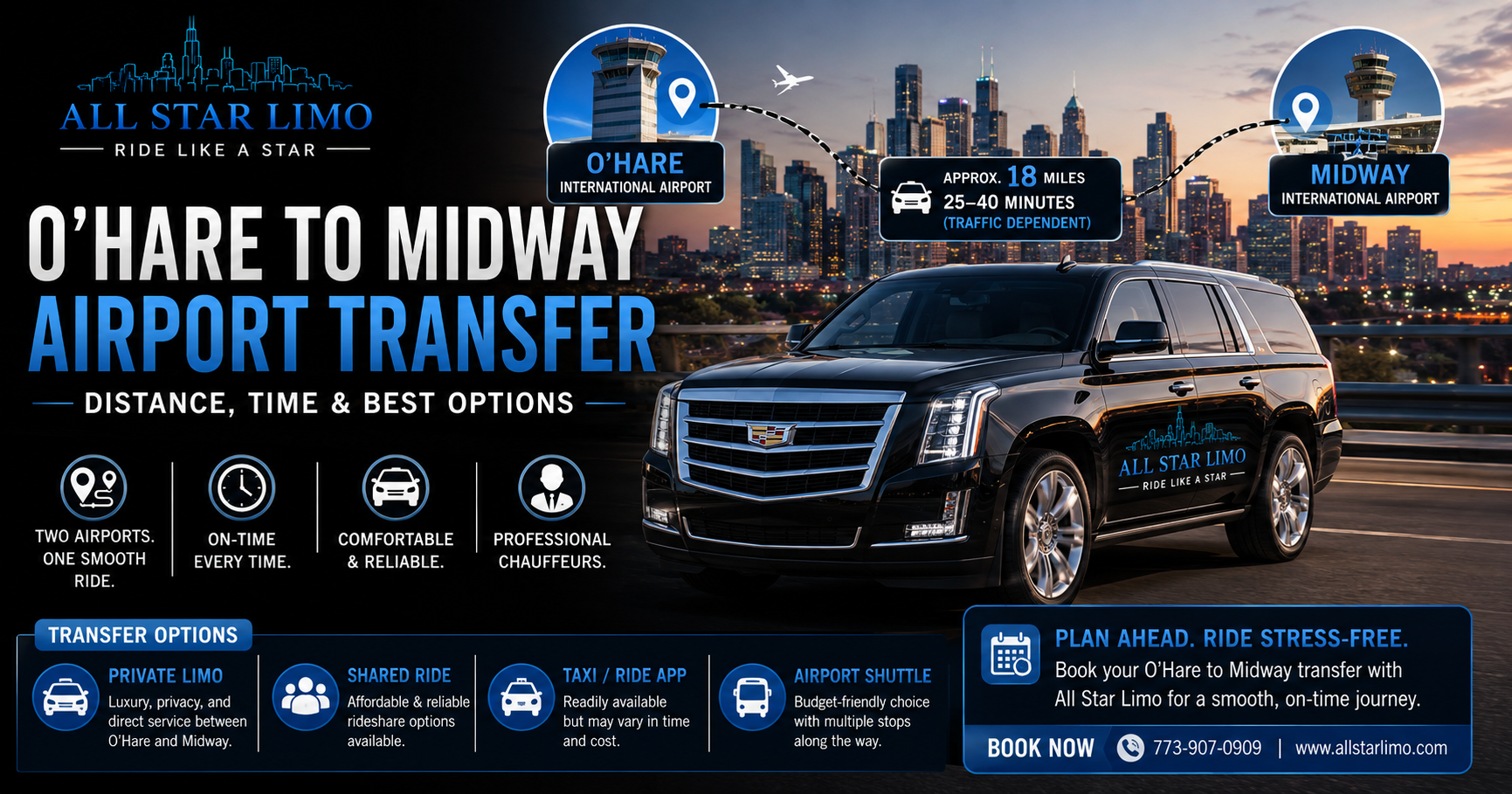 O'Hare to Midway Airport Transfer