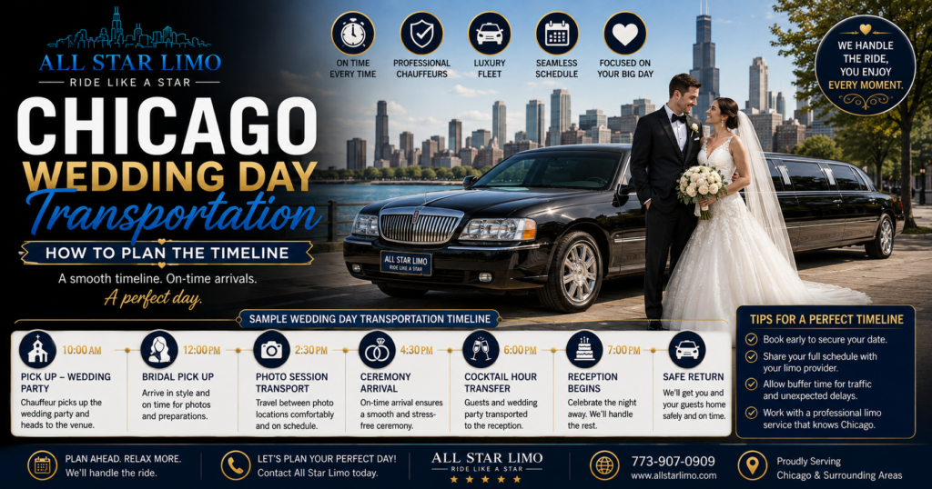 Chicago Wedding Transportation Timeline Guide