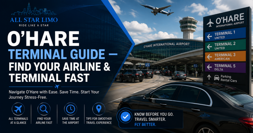 O'Hare Terminal Guide By Airline