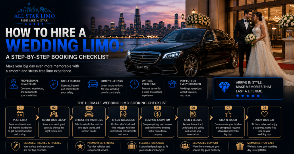 How to Hire Wedding Limo Checklist