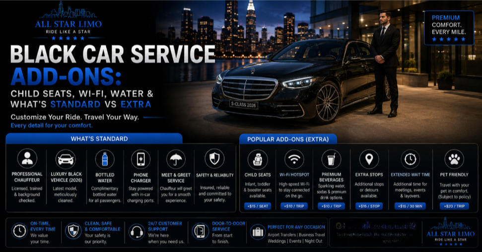 Black Car Service Amenities Add Ons Guide