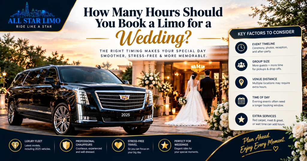How Many Hours Book Limo Wedding