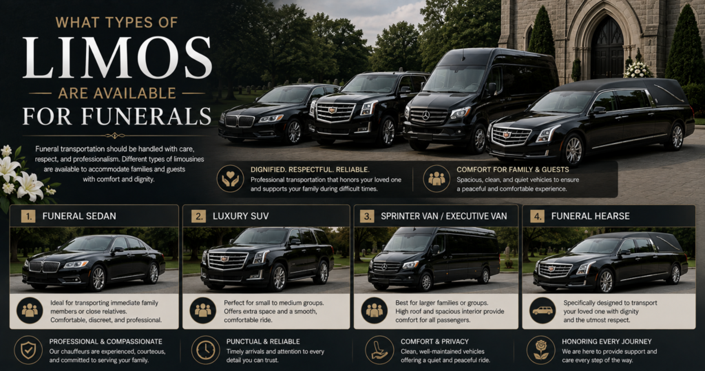 Types of Limos Available for Funerals