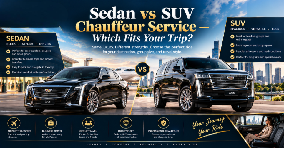 Sedan vs SUV Chauffeur Service Your Trip