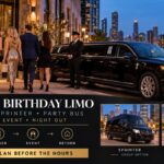 Chicago birthday limo with stretch limousine and Sprinter options for dinners, events and group celebrations