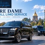 Notre Dame football limo service with All Star Limo luxury SUV and Mercedes Sprinter for families alumni and groups