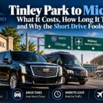 All Star Limo black Cadillac Escalade SUV and Mercedes Sprinter van for Tinley Park to Midway Airport car service
