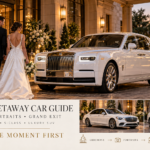 Wedding getaway car guide with Rolls-Royce, Mercedes-Benz S-Class and luxury SUV options for ceremony arrivals, photos and grand exits