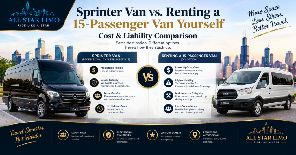 Sprinter Van vs Self Drive 15 Passenger Rental
